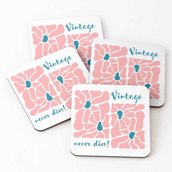Item preview, "Vintage never dies" Floral Retro Design designed and sold by MarrysLifestyle.