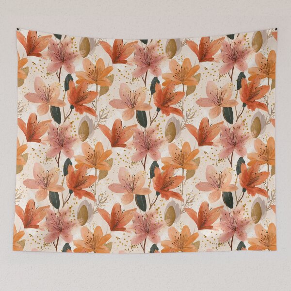 Item preview, Fresh Amaryllis Texture - Tropical Flower Pattern   - Valentine'S Day Gifts designed and sold by RoyalStarsPatts.