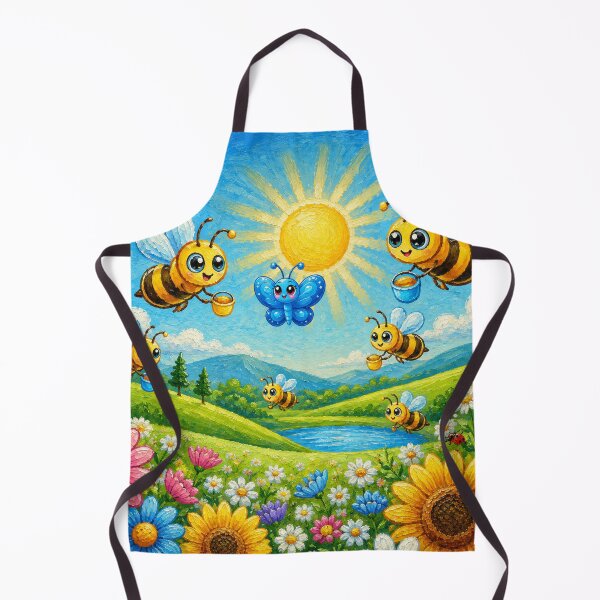 Artikelvorschau, Benny Flutterby und die Bienen beim Nektarsammeln entworfen und verkauft von Nita Lesley Creates.