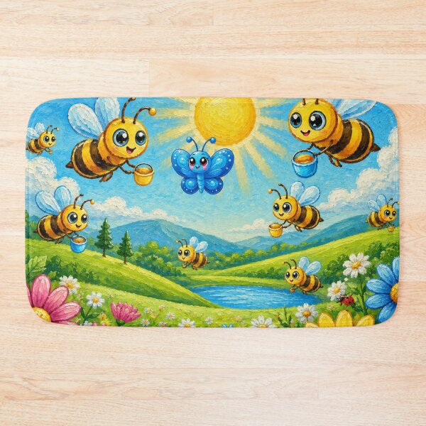 Item preview, Benny Flutterby and Bees collecting nectar designed and sold by Nita Lesley Creates.