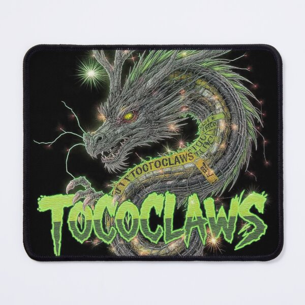 Item preview, TOCOCLAWS Bio-Hazard Beast: Toxic Neon Green Dragon Throw Pillow designed and sold by TOCOCLAWS.