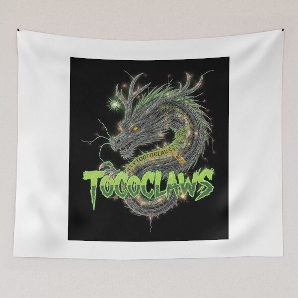 Item preview, TOCOCLAWS Bio-Hazard Beast: Toxic Neon Green Dragon Throw Pillow designed and sold by TOCOCLAWS.