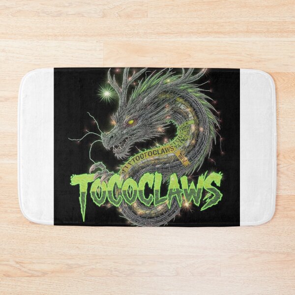 Item preview, TOCOCLAWS Bio-Hazard Beast: Toxic Neon Green Dragon Throw Pillow designed and sold by TOCOCLAWS.