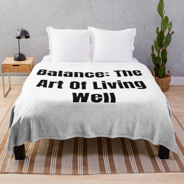 Item preview, Balance: The Art Of Living Well (Black Text) designed and sold by QuoteeApparel.