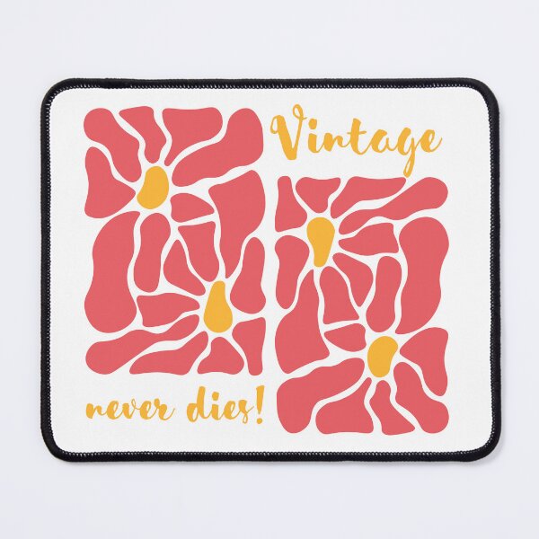 Item preview, "Vintage never dies" Floral Retro Design designed and sold by MarrysLifestyle.