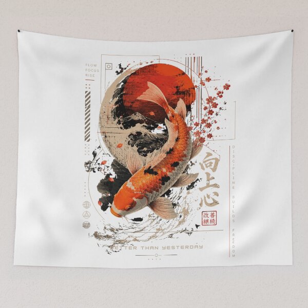 Item preview, "Carpe Koï Art Japonais Streetwear designed and sold by OneCklick.