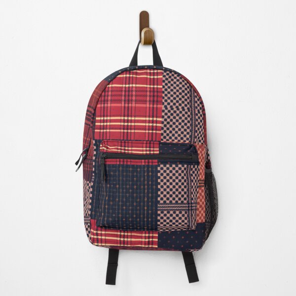 Item preview, Vintage Patchwork Plaid & Polka Dot Pattern designed and sold by MoodLay.