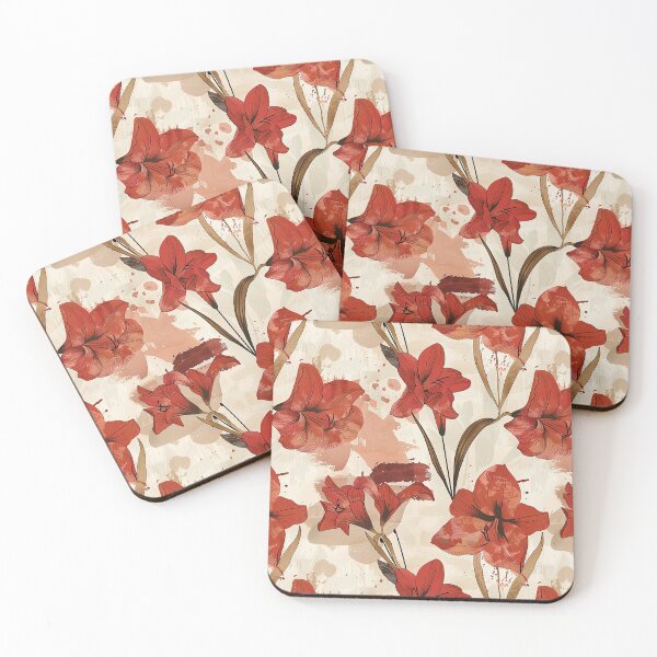 Item preview, Elegant Amaryllis Texture - Tropical Flower Pattern   - Wedding Anniversary Gifts designed and sold by RoyalStarsPatts.
