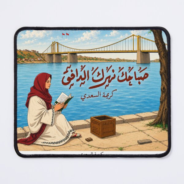 Item preview, Baghdad Between Two Rivers – Arabic Calligraphy Art designed and sold by LumivaraGallery.