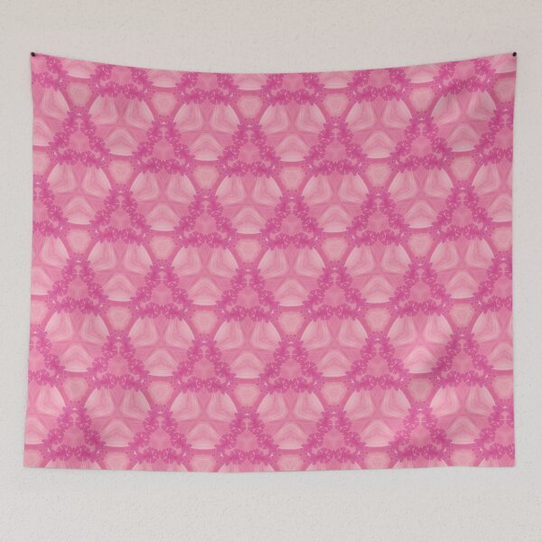 Item preview, Vibrant Pink Geometric Mandala Pattern Art designed and sold by IntelliMindDesigns.