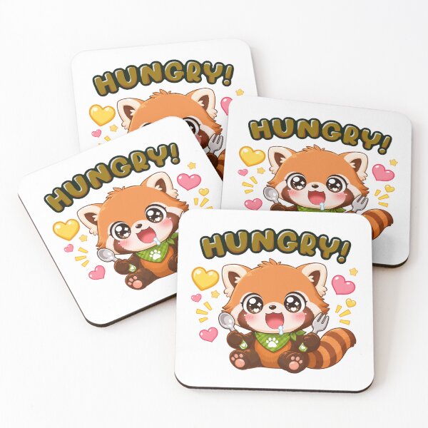 Item preview, Hungry Red Panda Animal Clipart designed and sold by KJackArtwork.