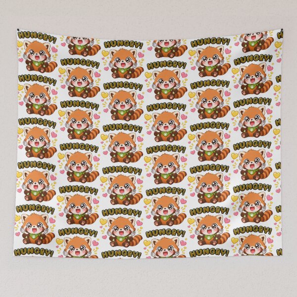 Item preview, Hungry Red Panda Animal Clipart designed and sold by KJackArtwork.