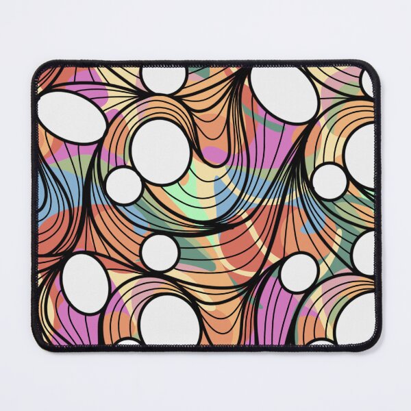 Item preview, Colorful Psychedelic Waves and Retro Circles designed and sold by kaneleefordart.