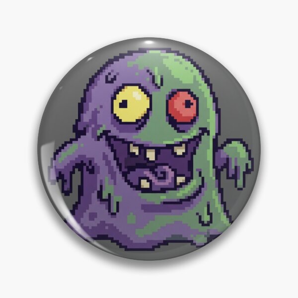 Item preview, The Grinning Mismatched-Eyed Slime designed and sold by Matilda Pixel.