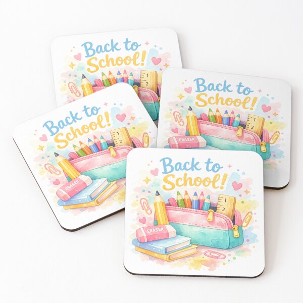 Item preview, Back to School School Supplies Watercolor Design designed and sold by KHCreative2025.