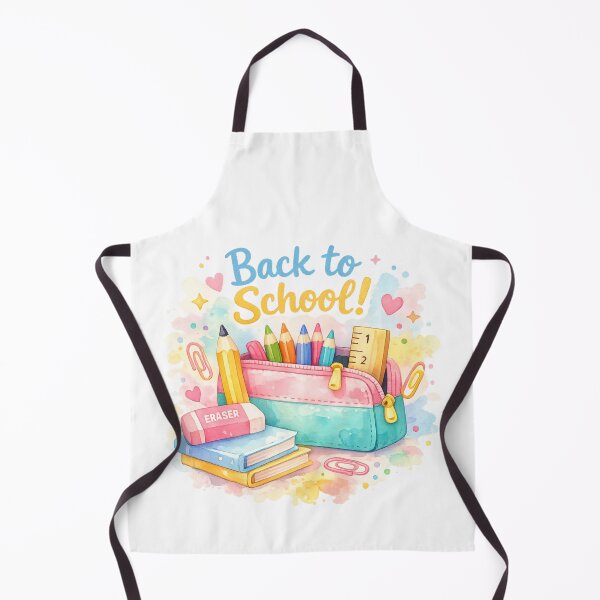 Item preview, Back to School School Supplies Watercolor Design designed and sold by KHCreative2025.