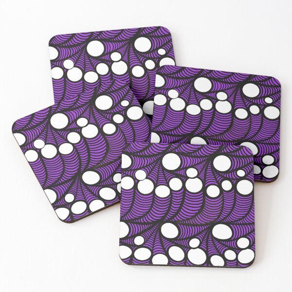 Item preview, Psychedelic Purple and Black Ribbed Waves  designed and sold by kaneleefordart.