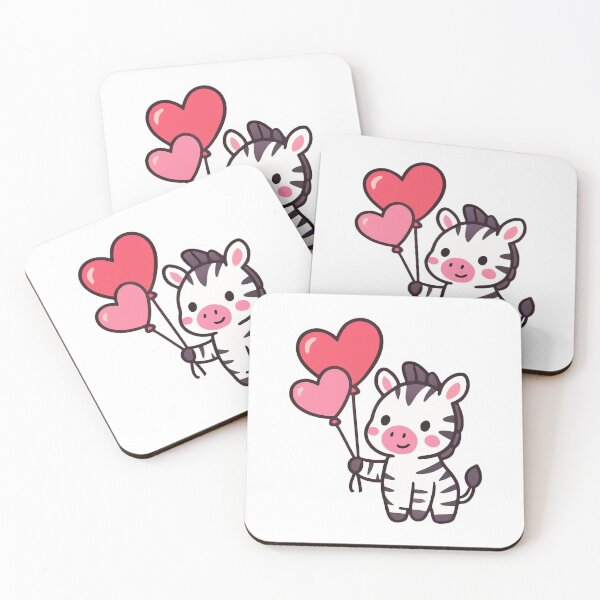 Item preview, Love Lifts You Up Zebra - Cute Valentine Sticker designed and sold by foryouandyours.