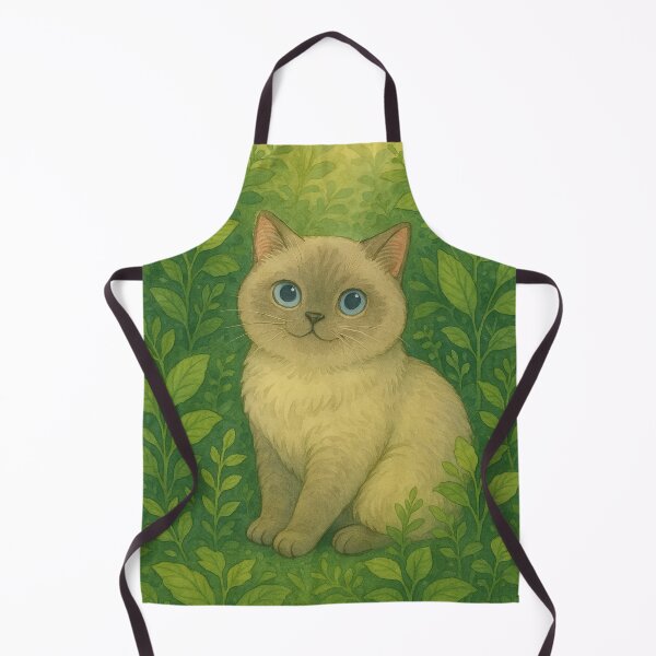 Item preview, Cute siamese cat in leaves designed and sold by *~*MagicCorner*~*.