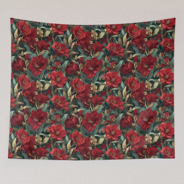 Item preview, Petaled Amaryllis Texture  - Botanical Garden Pattern   - Anniversary Gift Ideas designed and sold by RoyalStarsPatts.