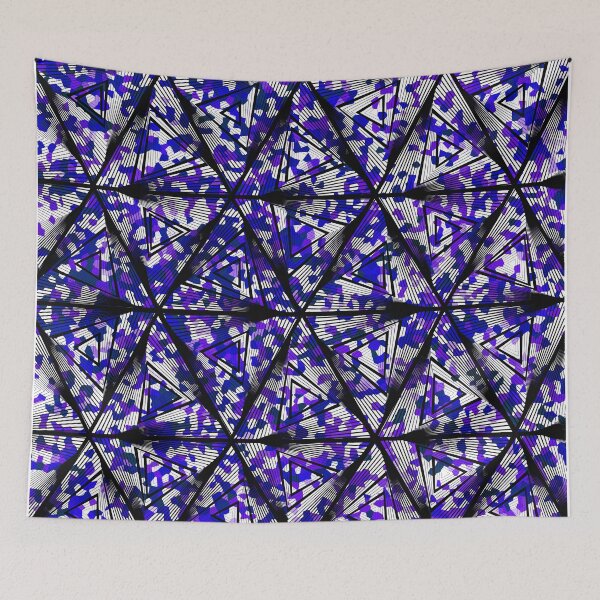 Item preview, Blue Geometric Pixel designed and sold by Sartoris Art.