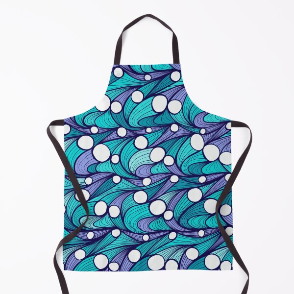 Item preview, Abstract Ocean Waves and Teal Swirls designed and sold by kaneleefordart.