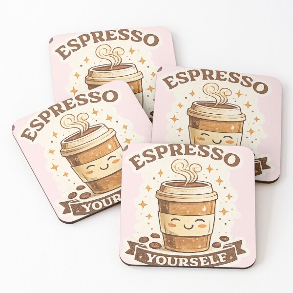 Item preview, Espresso Yourself Cute Coffee Cup Design designed and sold by Noorfashion 01.