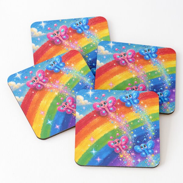 Item preview, Flutterbys race through a rainbow designed and sold by Nita Lesley Creates.