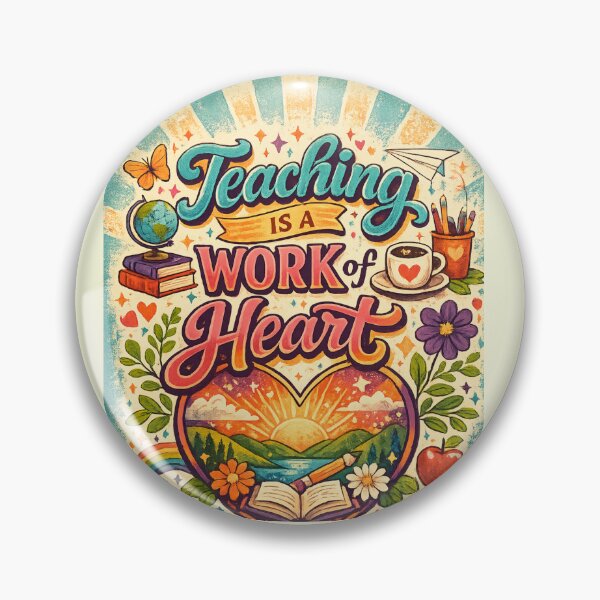 Item preview, Teaching is A Work of Heart designed and sold by Lab Legend.