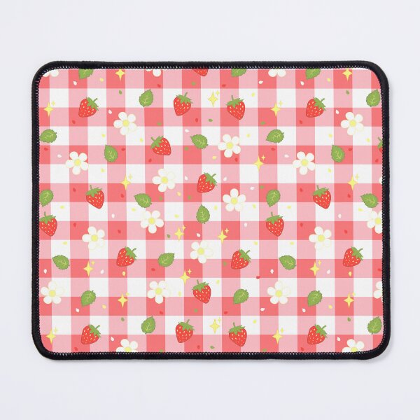 Item preview, Pink Strawberry Plaid Pattern designed and sold by KVArtchives.