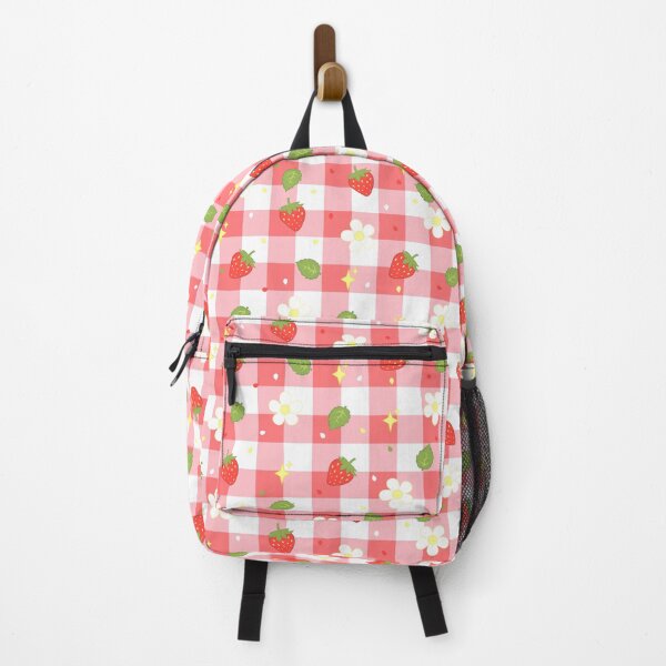 Item preview, Pink Strawberry Plaid Pattern designed and sold by KVArtchives.