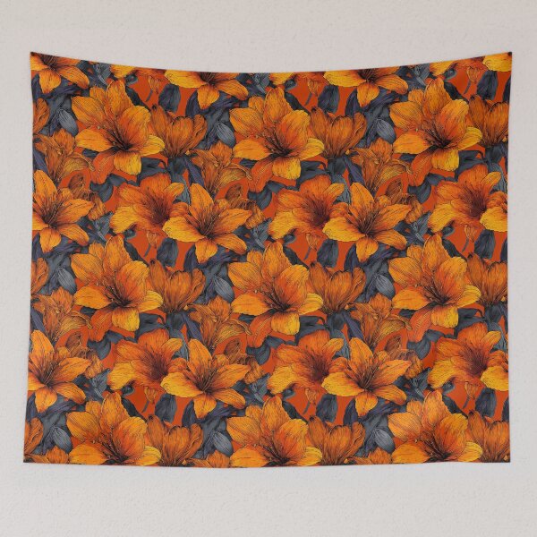 Item preview, Petaled Amaryllis Print  - Birthday Flower Pattern   - Anniversary Gifts For Her designed and sold by RoyalStarsPatts.