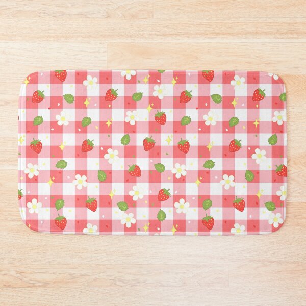 Item preview, Pink Strawberry Plaid Pattern designed and sold by KVArtchives.
