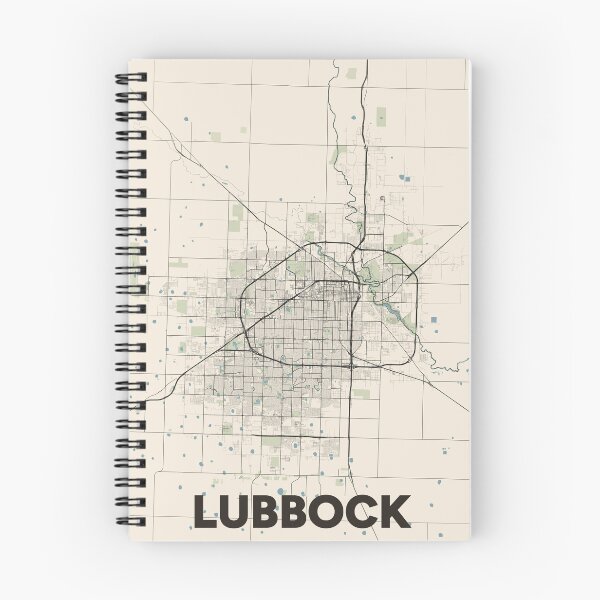 Artikelvorschau, Lubbock-Karte entworfen und verkauft von MapsNerd.