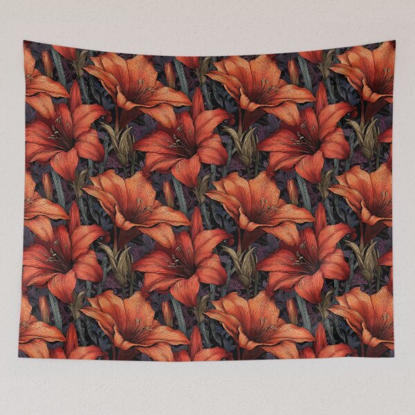 Item preview, Lush Amaryllis Texture - Hawaiian Flower Pattern   - Anniversary Gifts For Him designed and sold by RoyalStarsPatts.