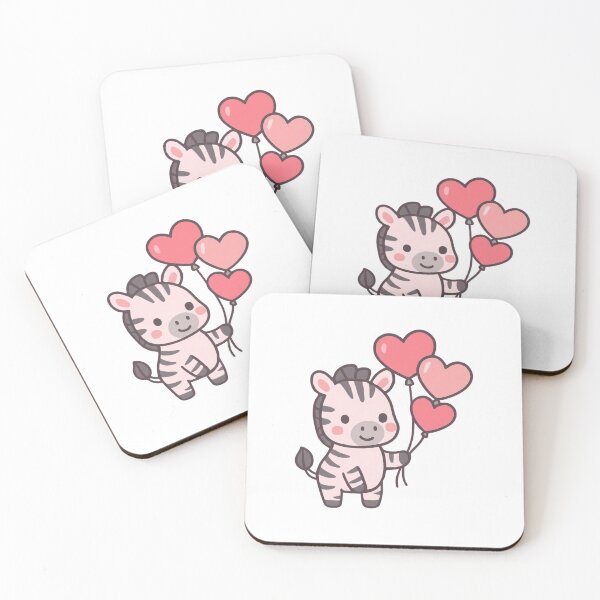 Item preview, Love Lifts You Up Zebra - Cute Valentine Sticker designed and sold by foryouandyours.