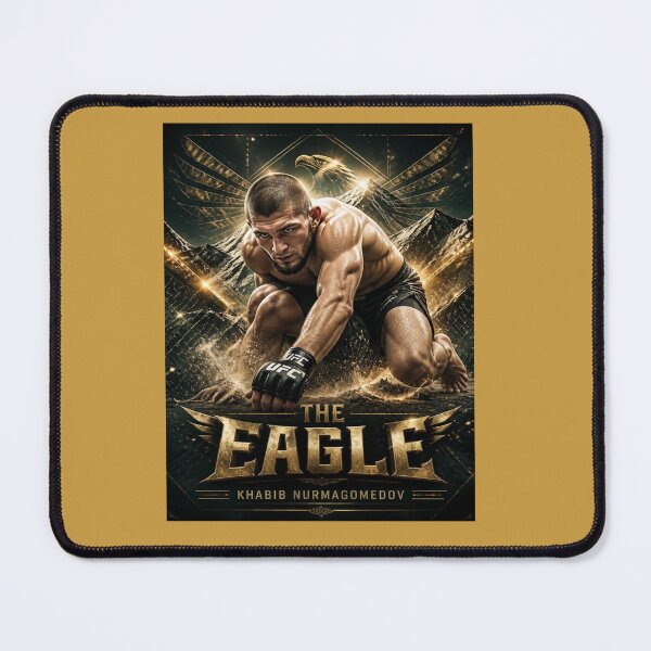 Item preview, Khabib Nurmagomedov "The Eagle" Undefeated Champion MMA Poster | Premium Wrestling Legend Artwork designed and sold by tareankush.