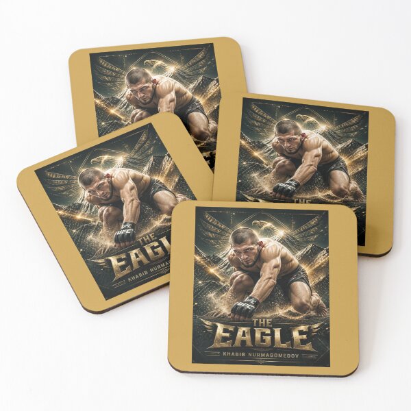 Item preview, Khabib Nurmagomedov "The Eagle" Undefeated Champion MMA Poster | Premium Wrestling Legend Artwork designed and sold by tareankush.