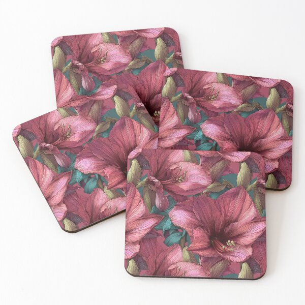 Item preview, Edgy Amaryllis Texture  - Birthday Flower Pattern   - Anniversary Gifts For Husband designed and sold by RoyalStarsPatts.