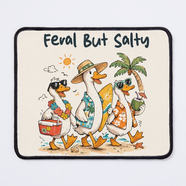 Item preview, Funny Summer Goose Feral But Salty designed and sold by legendaryskins.