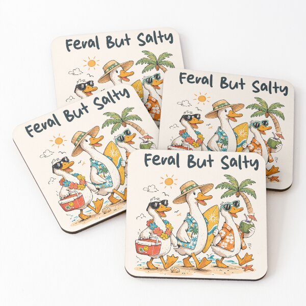 Item preview, Funny Summer Goose Feral But Salty designed and sold by legendaryskins.