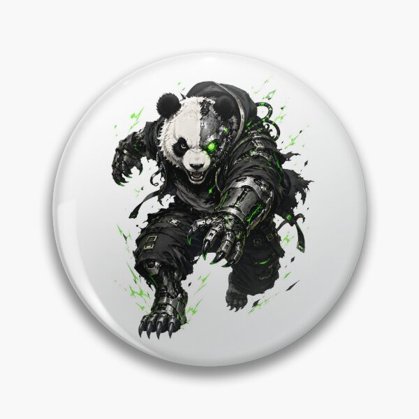 Item preview, Cybernetic Panda Green Robo Warrior designed and sold by Artmares.