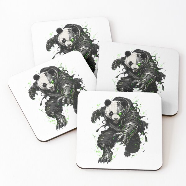 Item preview, Cybernetic Panda Green Robo Warrior designed and sold by Artmares.