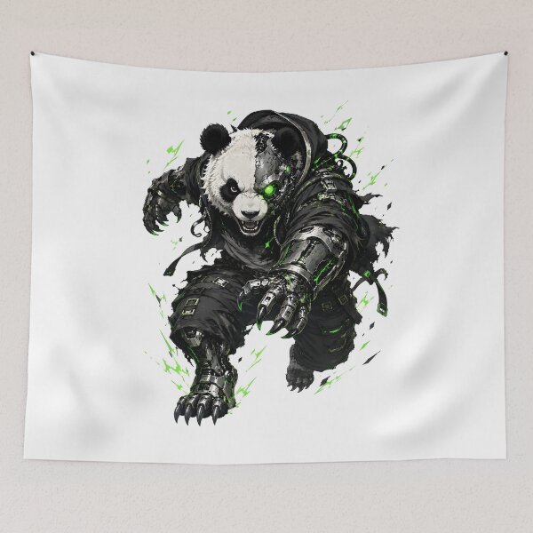 Item preview, Cybernetic Panda Green Robo Warrior designed and sold by Artmares.