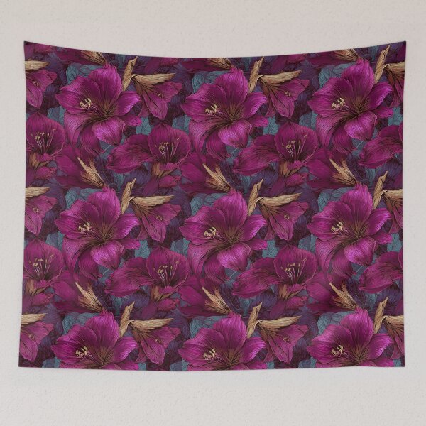 Item preview, Wild Amaryllis Flower  - Flower Bouquet Pattern   - Baby Shower Gifts designed and sold by RoyalStarsPatts.