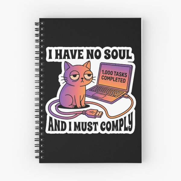 Item preview, I Have No Soul And I Must Comply Funny Corporate Cat designed and sold by Cat Meme Fund.