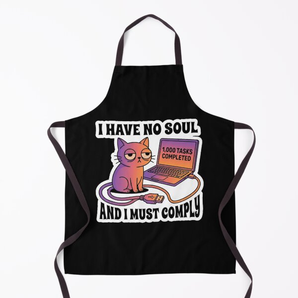 Item preview, I Have No Soul And I Must Comply Funny Corporate Cat designed and sold by Cat Meme Fund.
