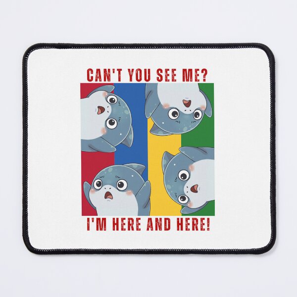 Item preview, Cute Shark Meme Shirt – Can't You See Me? designed and sold by Nature's Chibis.