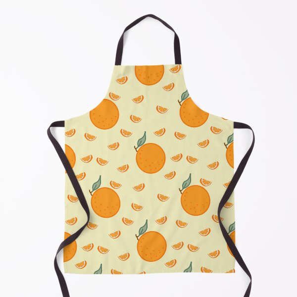 Item preview, Kawaii Orange Seamless pattern with pastel yellow background designed and sold by Sugarflumpairy2.