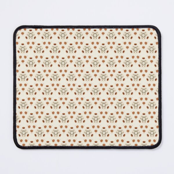 Item preview, Cream Delicate Floral Geometric Pattern Design designed and sold by IntelliMindDesigns.